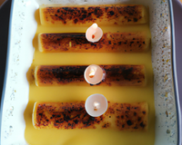 Canneloni de crème brûlée