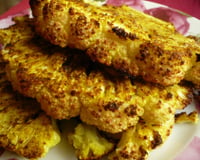 Chou fleur croquant au four