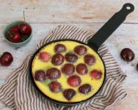 Clafoutis léger aux cerises à la poêle