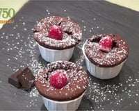 Fondant au chocolat et aux frambroises