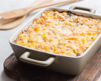 Pour changer des gratins classiques à Noël, testez ce gratin poireaux-ravioles