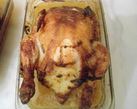 Poulet farci à la semoule parfumée