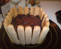 Charlotte au chocolat.