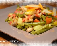 Poélée de haricots verts au chorizo