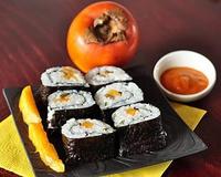 Recette de makis aux kakis.
