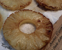 Ananas caramélisé à l'huile d'olive vanillée