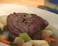 Boeuf à la ficelle et ses légumes