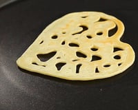 Crêpes dentelles en forme de coeur