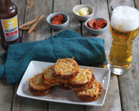 Mini-croques basques au chorizo et concassé de poivrons