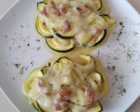 Courgettes à la carbonnara