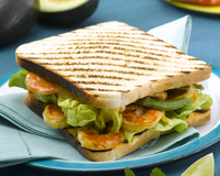 Sandwich crevettes grillées
