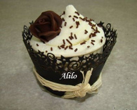 Cupcakes au chocolat et lemon curd