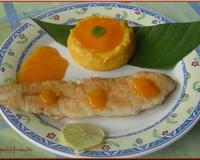 J'ai imaginé cette recette avec peu d'ingrédients, (poisson et mangue), recette parfumée