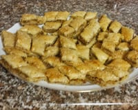 Baklawa : pâte feuilletée amandes, noix et miel
