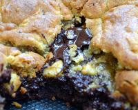 Une recette unique qui associe une pâte à brownie et une pâte à cookie!