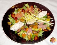 Salade gourmande terre et mer