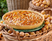 Tarte à la mirabelle et aux amandes