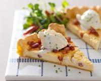 Une quiche lorraine gourmande.