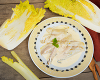 Endive blanc de poulet à la crème