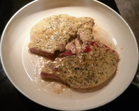 Cote de porc à la moutarde