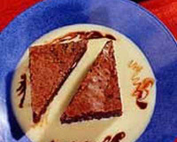 Le brownie crème anglaise