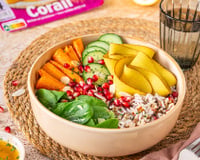 Bowl croquant aux tranches végé curry cumin