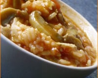 Risotto aux boulettes de viande