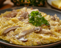 Omelettes émincés de poulet grillé, Fleury Michon, comté
