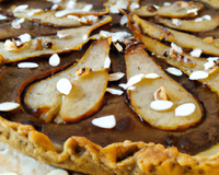 Tarte amandes poires chocolat
