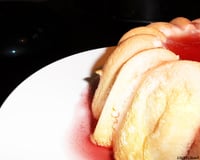 Charlotte aux framboises fraiches et surgelées