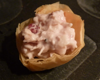 Amuse-bouche poulet et canneberges