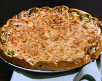 Tarte gratinée aux choux de Bruxelles