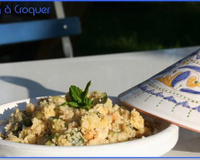 Taboulé aux courgettes, pois chiches et poulet froid