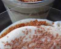 La douceur des chataîgnes et le crémeux du tiramisu réunis dans une verrine toute légère.