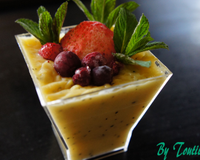 Cème dessert mangue/passion sans gluten