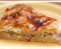 Tourte aux pommes de terre et lardons