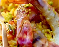 Biryani de crevettes