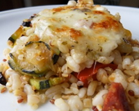 Gratin de céréales aux lègumes