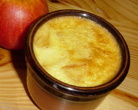 Petits pots de crème aux pommes caramelisées