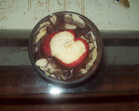 Verrines chocolat fondu et fruits frais