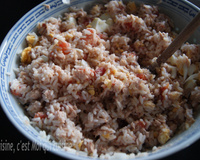 Salade de riz thon et tomate