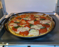Tarte tomates mozzarella maison