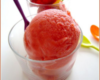 Sorbet aux fraises sans sorbetière
