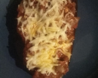 Aubergines farcies aux boulettes de bœuf à l'italienne