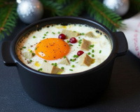 Oeufs cocotte de Noël