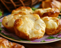 Muffins au jambon, cœur de vache qui rit !