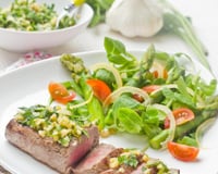 Steak d'Agneau, Gremolata aux Herbes & Citron confit