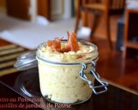 Risotto typiquement italien au bon goût de parmesan et jambon de Parme grillé !
