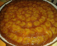 Gâteau tatin à la banane et au citron vert
