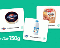 Avec le Club 750g, faites des économies : voici 3 offres pour récupérer de l’argent sur l’achat de camembert, lait ou lardons de volaille